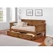 Oakdale Rustic Honey Twin Daybed with Trundle