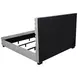 Patricia Gray California King Upholstered Platform Bed