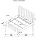 Patricia Gray California King Upholstered Platform Bed