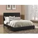 Dorian Black Upholstered Full Panel Bed