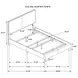 Dorian Black Upholstered Full Panel Bed