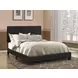 Dorian Black California King Upholstered Panel Bed