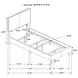 Dorian Black Upholstered Twin Panel Bed