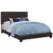 Dorian Brown Upholstered Queen Panel Bed