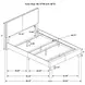 Dorian Brown Upholstered Queen Panel Bed