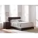 Dorian Brown Upholstered Twin Panel Bed
