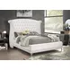 Barzini White Queen Upholstered Platform Bed