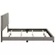 Dorian Taupe and Black California King Upholstered Panel Bed