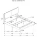 Dorian Taupe and Black California King Upholstered Panel Bed