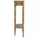 Wendell Light Burl Demilune Console Table
