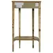 Wendell Light Burl Demilune Console Table