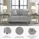 Adlai Shadow 57" Loveseat