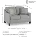 Adlai Shadow 57" Loveseat