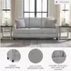 Adlai Shadow 80" Sofa