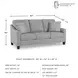 Adlai Shadow 80" Sofa