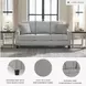 Adlai Shadow Queen Sofa 80" Sleeper