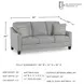 Adlai Shadow Queen Sofa 80" Sleeper