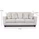 Amos Sand 88" Queen Sleeper Sofa