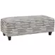 Amos Sand Beige and Brown Upholstered Rectangular Cocktail Ottoman