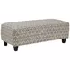 Wowza Sand Brown and Taupe Upholstered Rectangular Cocktail Ottoman