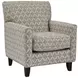 Wowza Sand Brown and Taupe Upholstered Accent Chair