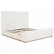 Nala Cream Upholstered King Sleigh Bed