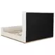 Nala Cream Upholstered King Sleigh Bed