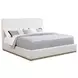 Knox Cream Upholstered King Platform Bed