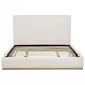Knox Cream Upholstered King Platform Bed
