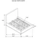 Knox Cream Upholstered King Platform Bed