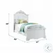 Estrella White Full Panel Bed