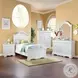 Estrella White 3 Drawer Nightstand