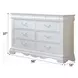 Estrella White 8 Drawer Dresser