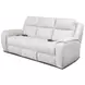 Drake Suede 95" Zero Gravity Double Power Reclining Sofa with Massage and USB Charging