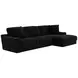 Comfrey Black 2 Piece Modular RAF Chaise Sectional