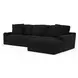 Comfrey Black 2 Piece Modular RAF Chaise Sectional