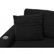 Comfrey Black 2 Piece Modular RAF Chaise Sectional