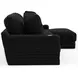 Comfrey Black 2 Piece Modular RAF Chaise Sectional