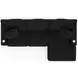 Comfrey Black 2 Piece Modular RAF Chaise Sectional