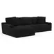 Comfrey Black 2 Piece Modular LAF Chaise Sectional