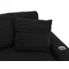 Comfrey Black 2 Piece Modular LAF Chaise Sectional