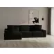 Comfrey Black 2 Piece Modular LAF Chaise Sectional