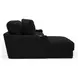 Comfrey Black 2 Piece Modular LAF Chaise Sectional