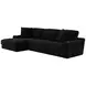 Comfrey Black 2 Piece Modular LAF Chaise Sectional