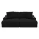 Comfrey Black 2 Piece Modular Sectional