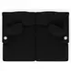 Comfrey Black 2 Piece Modular Sectional