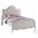 Edalene Synthetic Leather and Pearl White Youth Upholstered Panel Storage Bedroom Set