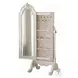 Edalene Pearl White 1 Door Jewelry Armoire