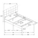 Mapes Charcoal Upholstered Full Panel Bed