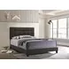 Mapes Charcoal Upholstered King Panel Bed